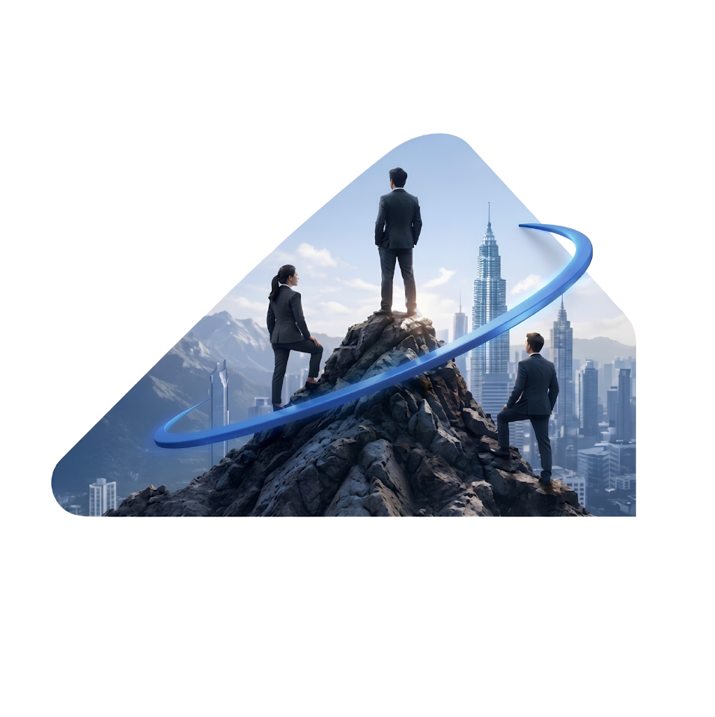 BluePeak Staffing — Professionals climbing towards success